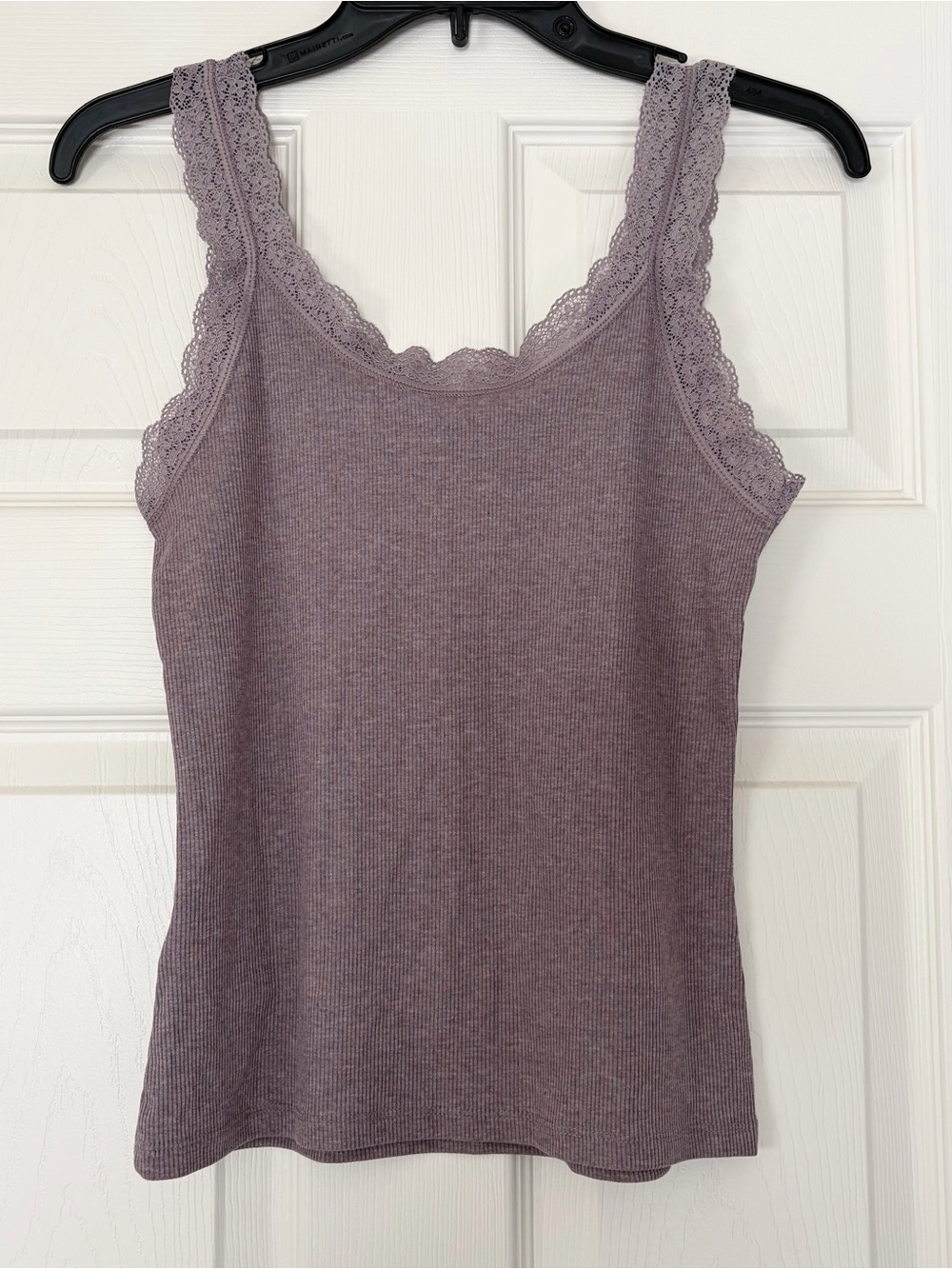 Primark Lace-Trim Ribbed Tank Top - Picture 2 of 3